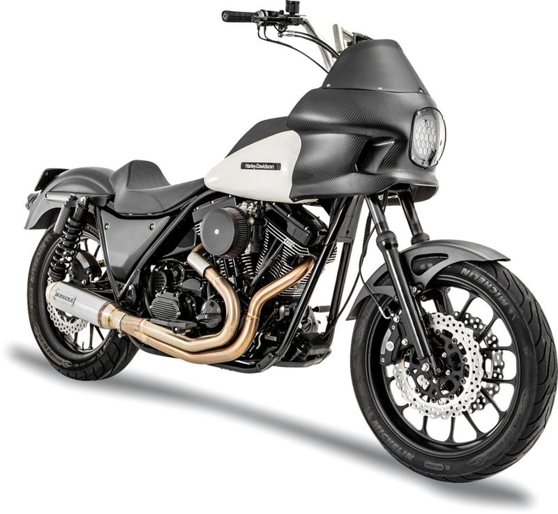 Avgassystem Bassani Xhaust 2 into-1 Bike rostfri stål FXR 85-94