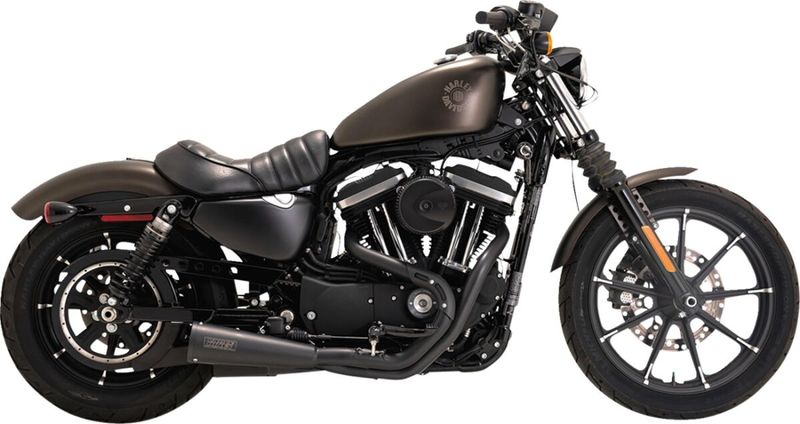 Avgassystem Vance & Hines 2 into-1 Upsweep PCX rostfri svart Sportster 14-22
