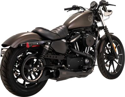 Avgassystem Vance & Hines 2 into-1 Upsweep PCX rostfri svart Sportster 14-22