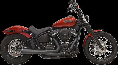 Avgassystem Bassani Xhaust 2 into-1 Rage III svart Softail 18-upp