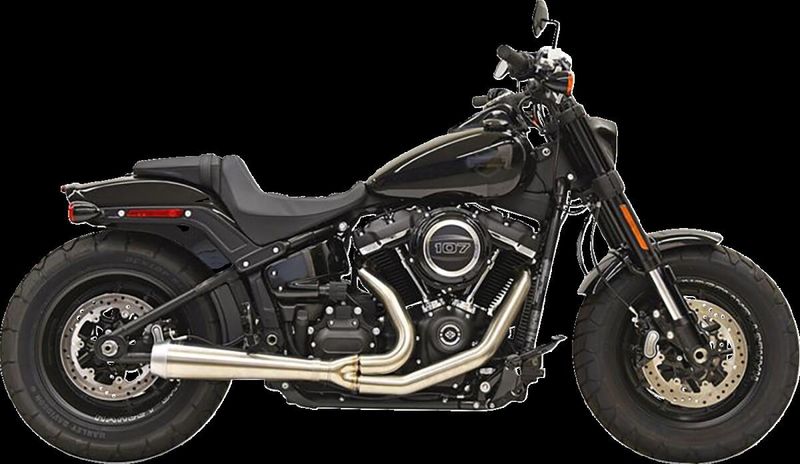 Avgassystem Bassani Xhaust 2 into-1 Rage III rostfri stål Softail 18-upp