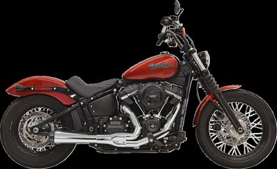 Avgassystem Bassani Xhaust 2 into-1 Rage III krom Softail 18-24