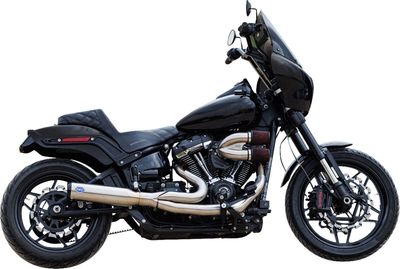 Avgassystem S&S 2 into-1 Qualifier Softail 18-upp rostfri