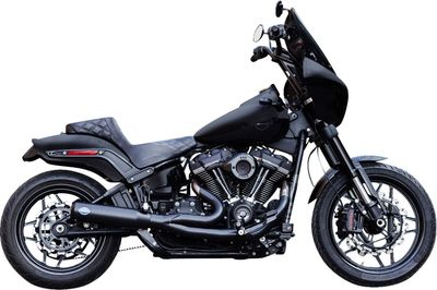 Avgassystem S&S 2 into-1 Qualifier Softail 18-upp svart