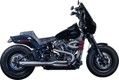 Avgassystem S&S 2 into-1 Superstreet rostfri Softail 18-23