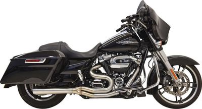 Avgassystem Bassani Xhaust 2 into-1 Rage III rostfri Touring 17-upp