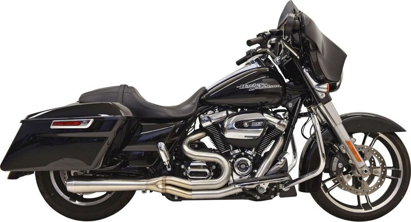 Avgassystem Bassani Xhaust 2 into-1 Rage III rostfri Touring 17-upp