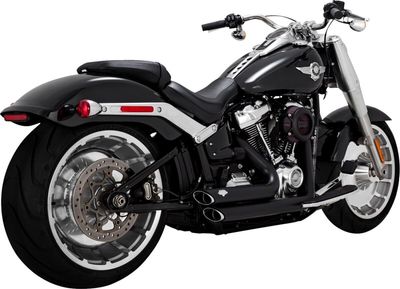 Avgassystem Vance & Hines Softail 18-upp svart