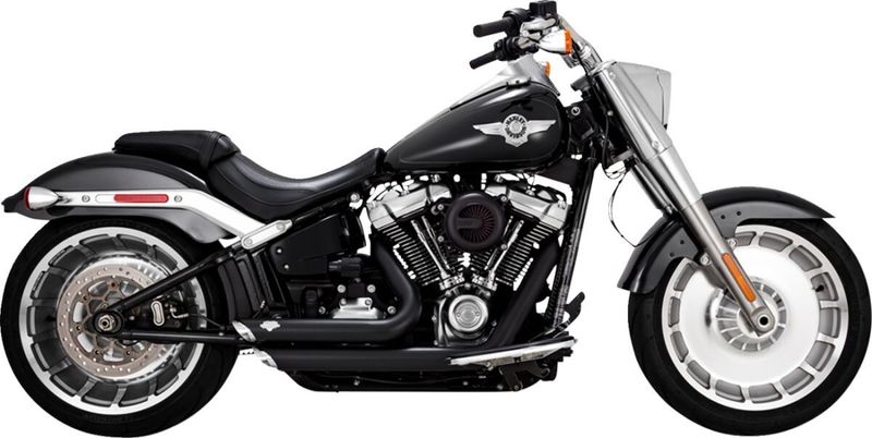 Avgassystem Vance & Hines Softail 18-upp svart