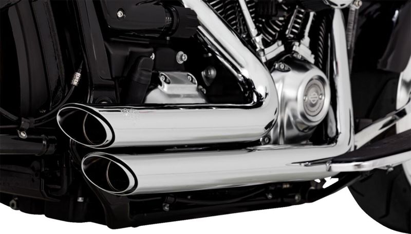 Avgassystem Vance & Hines Softail 18-upp krom