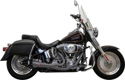 Avgassystem Bassani Xhaust 2 into-1 Ripper Softails Softail 86-17 svart