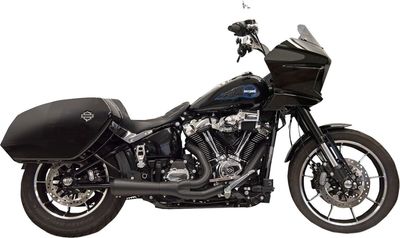 Avgassystem Bassani Xhaust 2 into-1 Ripper svart Softail 21-upp