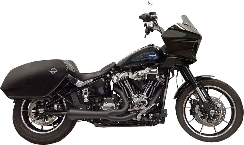 Avgassystem Bassani Xhaust 2 into-1 Ripper svart Softail 21-upp