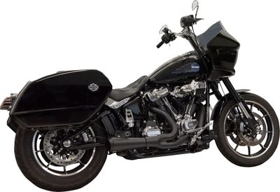 Avgassystem Bassani Xhaust 2 into-1 Ripper svart Softail 21-upp