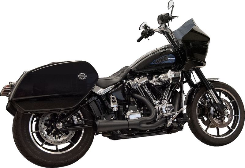 Avgassystem Bassani Xhaust 2 into-1 Ripper Tate svart Softail 21-upp