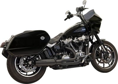 Avgassystem Bassani Xhaust 2 into-1 Rage svart Softail 21-upp