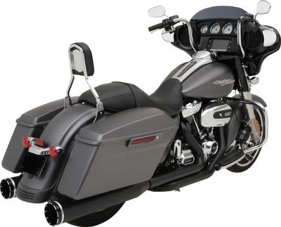 Avgassystem Khrome Werks 2 into-1-into-2 Dominator-SR Touring 17-upp, Softail 24 svart