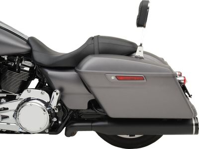 Avgassystem Khrome Werks 2 into-1-into-2 Dominator-SR Touring 17-upp, Softail 24 svart