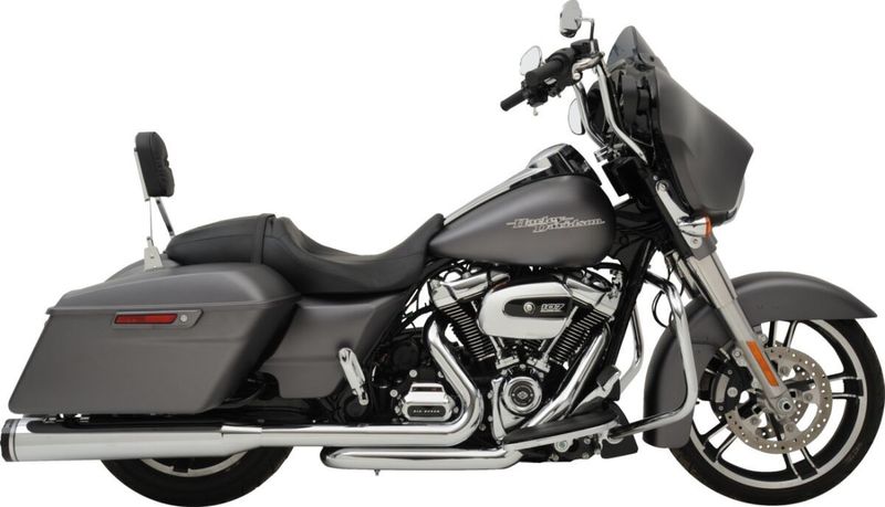 Avgassystem Khrome Werks 2 into-1-into-2 Dominator-SR Touring 17-upp, Softail 24 krom