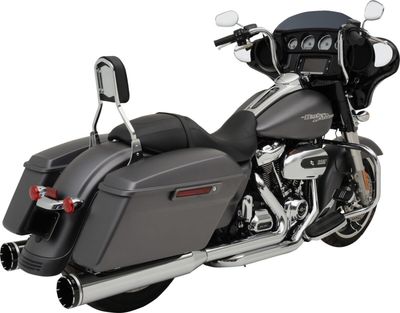 Avgassystem Khrome Werks 2 into-1-into-2 Dominator-SR Touring 17-upp, Softail 24 krom