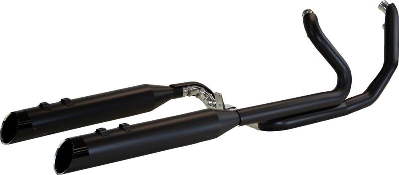 Avgassystem Khrome Werks 2 into-1-into-2 Dominator-SR Touring 09-16 svart