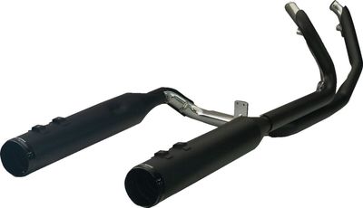 Avgassystem Khrome Werks 2 into-1-into-2 Dominator-SR Touring 09-16 svart