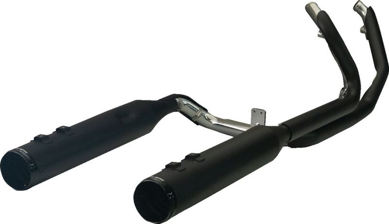 Avgassystem Khrome Werks 2 into-1-into-2 Dominator-SR Touring 09-16 svart