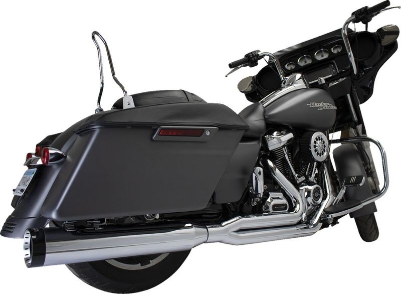 Avgassystem Khrome Werks 2 into-1 Outlaw-SR Touring 17-upp, Softail 24 krom