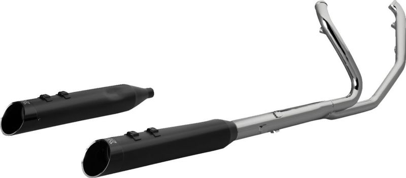 Avgassystem Khrome Werks 2 into-2 Icon-SR Touring 17-upp, Softail 24 krom