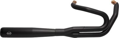 Avgassystem S&S 2 into-1 svart Softail 18-24