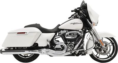 Avgassystem Bassani Xhaust Rage 2 1 B4 krom bak Touring 17-upp, Trike 21