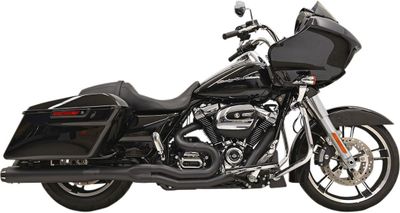 Avgassystem Bassani Xhaust Rage 2 1 B4 CAN17+FLB svart bak Touring 17-upp, Trike 21