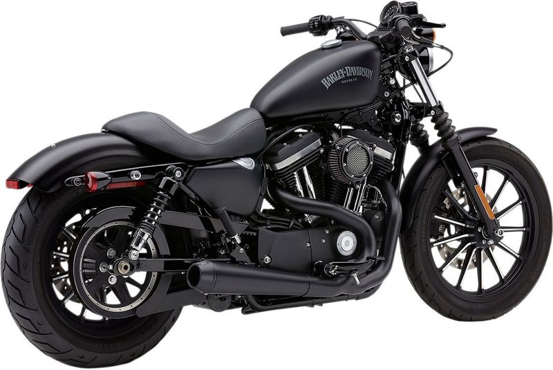 Avgassystem Cobra 2 into-1 El Diablo 4 svart Sportster 07-13