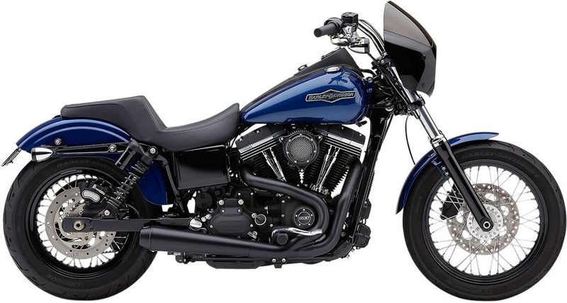 Avgassystem Cobra El Diablo 2 1 4 svart Dyna 06-11