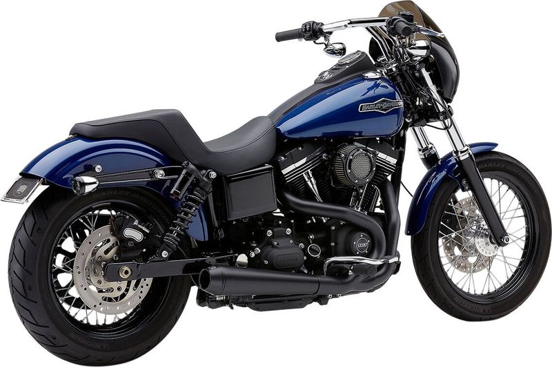 Avgassystem Cobra El Diablo 2 1 4 svart Dyna 06-11