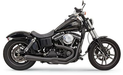Avgassystem Bassani Xhaust Rage II Mega 2 Dyna 91-17 svart