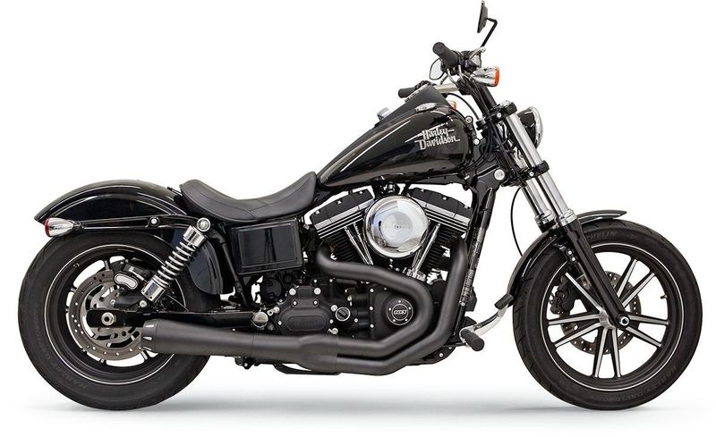 Avgassystem Bassani Xhaust Rage II Mega 2 Dyna 91-17 svart
