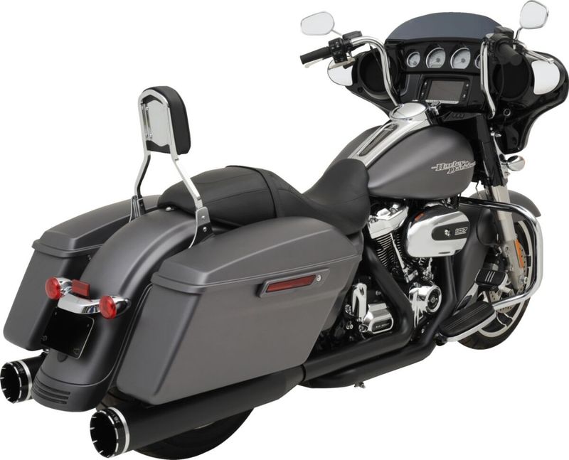 Avgassystem Khrome Werks 2 into-2 Dominator svart Touring 17-24