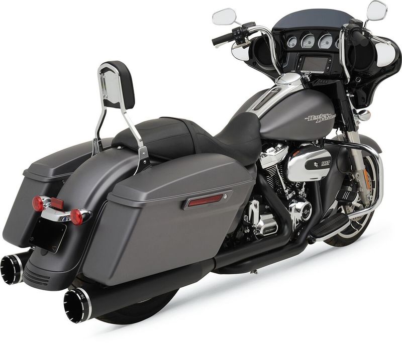 Avgassystem Khrome Werks 2 into-2 Dominator svart Touring 17-24