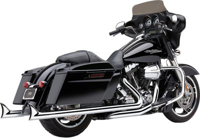 Avgassystem Cobra Fishtail Speedster Duals krom FLT/Touring 10-16