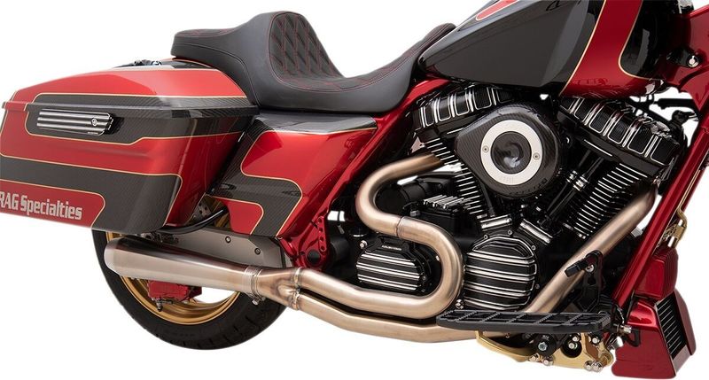 Avgassystem Bassani Xhaust Rage III 2 1 rostfri stål Touring 17-upp, Trike 21