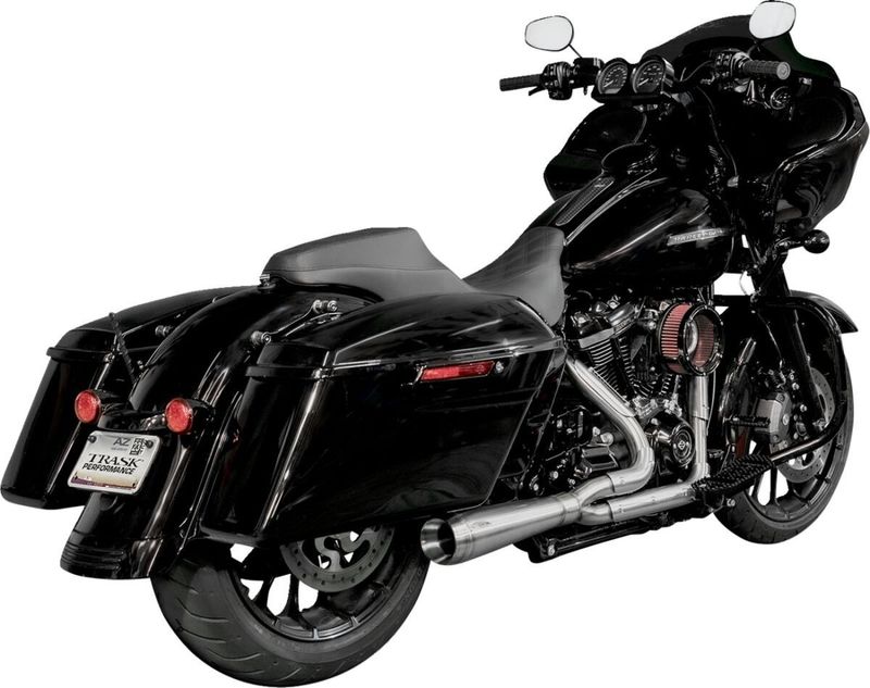 Avgassystem Trask 2 into-1 Assault Aslt rak obehandlad H-D 17-24