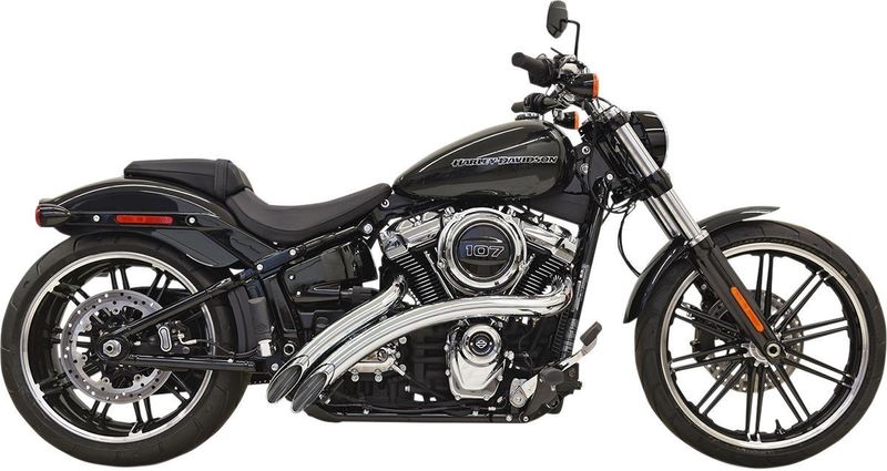 Avgassystem Bassani Xhaust Sweepers Softail 18-upp krom