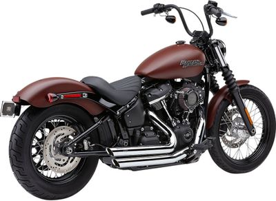 Avgassystem Cobra Speedster SlashDown Softail FLDE Deluxe, FXLR Low krom