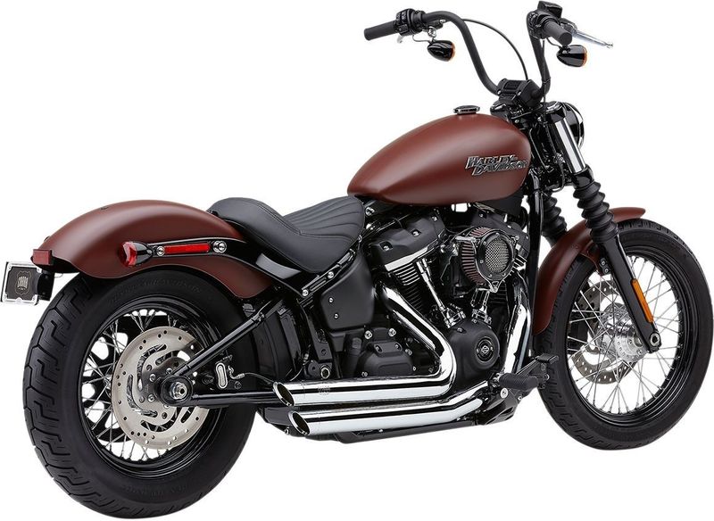 Avgassystem Cobra Speedster SlashDown Softail FLDE Deluxe, FXLR Low krom