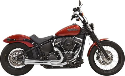 Avgassystem Bassani Xhaust 2 into-1 Rage Iii 18+ krom Softail 18-upp
