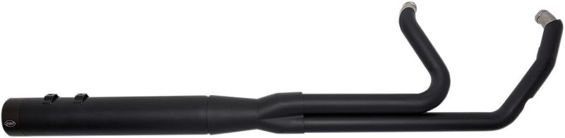Avgassystem S&S 2 into-1 Sidewinder rostfri stål svart Touring 17-upp