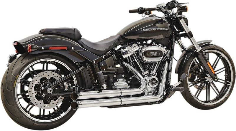 Avgassystem Bassani Xhaust Pro-Street krom Softail 18-upp