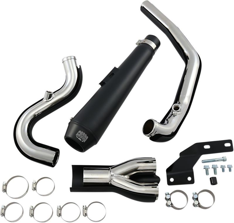 Avgassystem Cobra El Diablo 2 1 Softail 07-11 svart