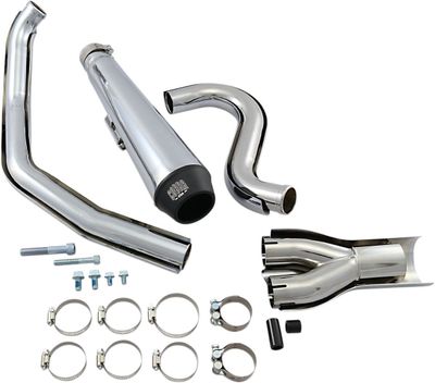 Avgassystem Cobra El Diablo 2 1 Softail 86-08 krom